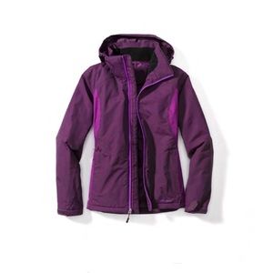Eddie Bauer two-toned purple Weatheredge raincoat